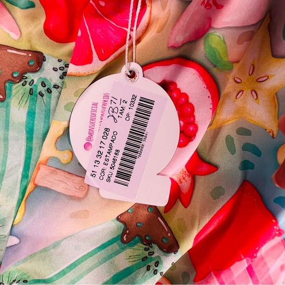 Nwt sucre fruit summer print long pant tank romper / jumper 1 piece outfit 2t - Picture 7 of 7